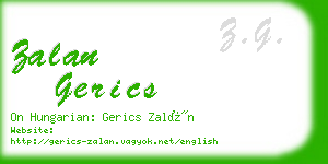 zalan gerics business card